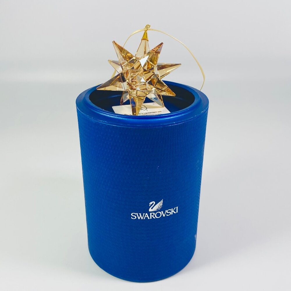 SWAROVSKI 3D Golden Shadow Star Christmas Holiday Ornament 5064260